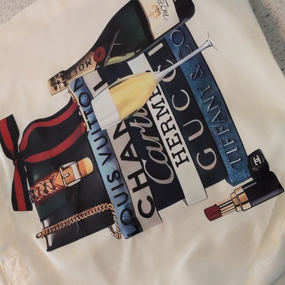 NEW HANDMADE Designer Print Tote Bag - Picture 3 of 4